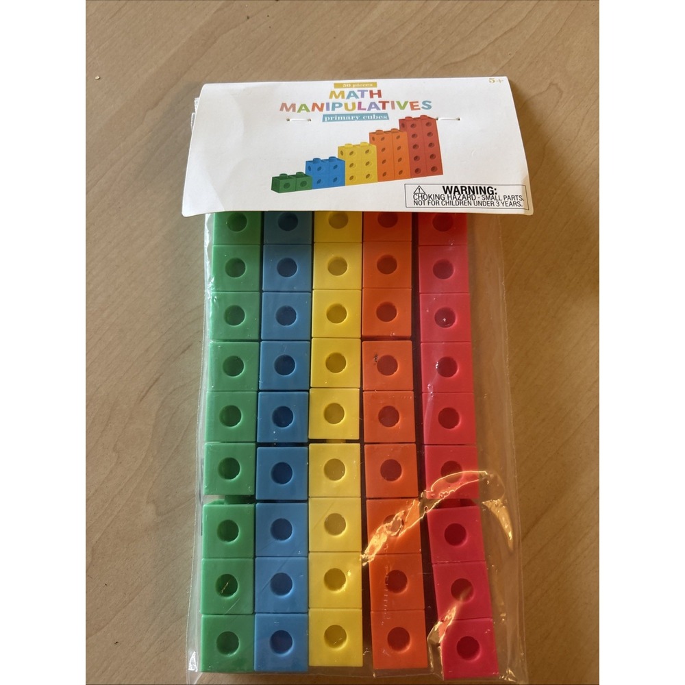 Horizon Primary Cubes 50 Pieces Of Math Manipulatives Brand New‎